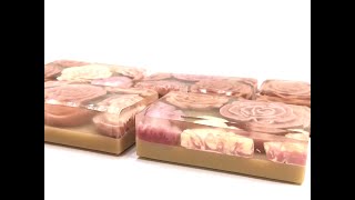 Piping roses with transparent soap