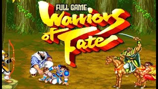 Warriors of Fate ARCADE GAMEPLAY FULL GAME 100% COMPLETE