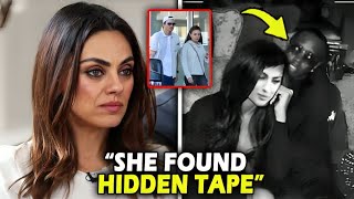 MILA KUNIS STUNNED by Ashton Kutcher's SECRET TAPES with Diddy!