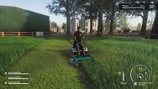 Mowing grass with a ZTA1 with Side Discharge