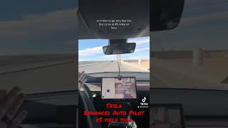 Tesla Enhanced Auto Pilot Vs Yeild Sign #tesla #teslamodel3 #teslaenhancedautopilot