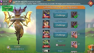 Lords mobile limited Challenge Dream witch stage 3 | saving dreams stage 3 | Eloise stage 3 |