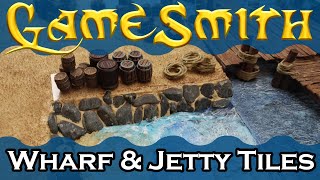 How to Build Wharf and Jetty Tiles for your Tabletop Game (2020) GameSmith S02E008