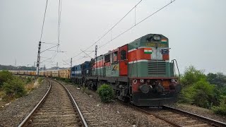 Fantastic Journey Behind Twin Ludhiana Alcos ! 04715 Bikaner Mysuru Summer Special Train