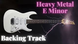 Heavy Metal Guitar Backing Track Jam in E Minor