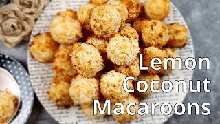 Easy Coconut Lemon Macaroons