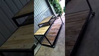 Recycled timber trolley #welding #australia #diy #fabrication #crafts