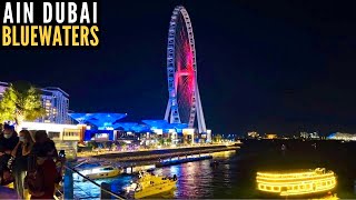 The Walk at JBR Beach Dubai to Ain Dubai Bluewaters Island, World's Tallest Observation Wheel