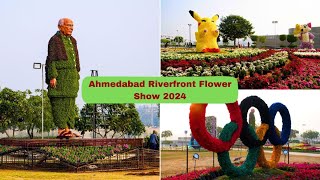 Ahmedabad Sabarmati Riverfront Flower Show 2024  🌷🌹🥀🪻🪷🌺🌸🌼🌻