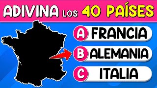 Adivina el "PAÍS" Por su "SILUETA 🧐🌏| ¿Cuántas PAÍSES Reconoces Por Su "FORMA"? | Reto Geografía