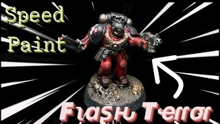 Speed Painting a FLASH TERROR! | #Warhammer #wargame #40k  #spacemarine ￼