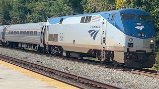 Amtrak #188 passing through Lorton VRE going northbound