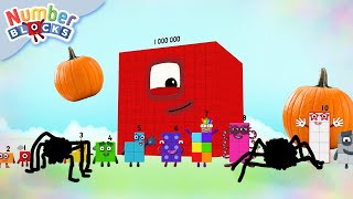 Halloween in Numberland! 🎃 Number Magic 👻 Counting to 1000000 | Numberblocks