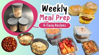 Weekly High Protein Meal Prep for Weight Loss and Muscle Building - Plan Ahead for Adults and Teens