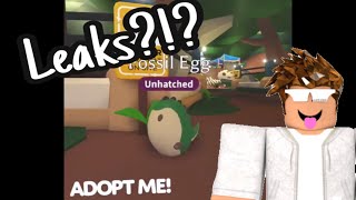 More LEAKS on Adopt Me FOSSIL EGG?!