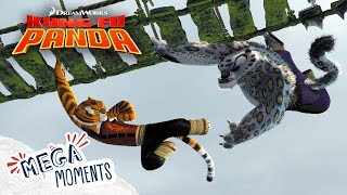 Tai Lung Vs The Furious Five 🏃‍➡️ 🏃 | Kung fu Panda | Movie Moments | Mega Moments