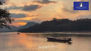 Luang Prabang Sunset over Mekong River, Laos