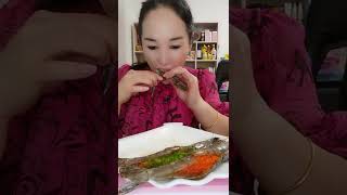 ASMR Eating, Eating Prawn and Snail