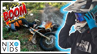 Extremely Close Call Avoiding Head on Collision! Whilst doing new Green Lanning Route! Ktm Husqvarna