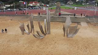 Sculpture at Omaha Beach