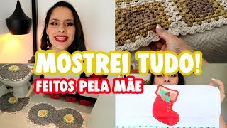 DECORAÇÕES COM CROCHÊ 🧶,  PANOS DE PRATO E QUADROS 🖼 - TUDO O QUE MINHA MÃE FEZ ❤