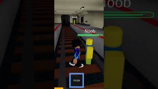 I save a noob in train station #roblox #trend #shorts