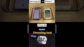 Samsung Vs iPhone Freezing 🥶 Test 😱 #shorts