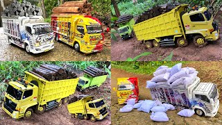 KIRIM PUPUK SUBSIDI KE DESA TERPENCIL🔥🔥 2 YUNIT RC TRUK FUSO TRIBALL vs RC HINO 500 TRINTON ofroad