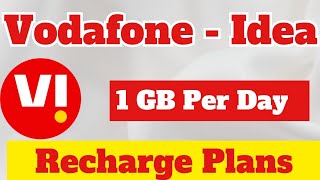 VI Recharge Plans & Offers for 1 GB Per Day Plans & Offers