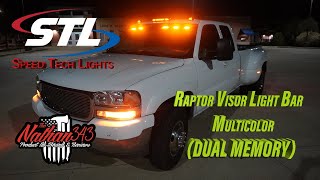 Speed Tech Lights Multicolor Raptor Visor Light Bar