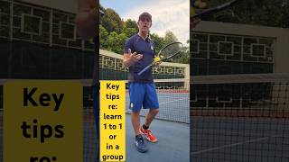 Key tips: can I learn in a group? How does it work? Who can join my lesson? #tennis #shorts #group