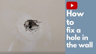 DIY: How to fix a hole in the wall 2021