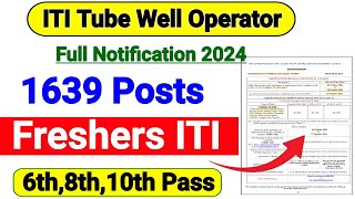 ITI Tube Well Operator Recruitment 2024||Allhabad HC Group D Recruitment 2024||ITI Govt Vacancy 2024