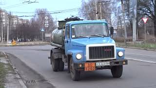 Fuel tanker tanker based on GAZ-3309. Soviet workhorse in Ukraine. Cherkasy