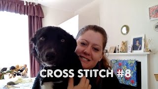 Floss Tube Q&A, WIPs and a naughty puppy - CROSS STITCH #8