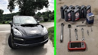 2018 Porsche CAYENNE 3.6 V6 Oil Change - US Spec