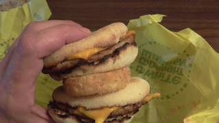 McDonalds Breakfast Sausage McMuffin And Hash Browns!! Food Reviews alpena Michigan