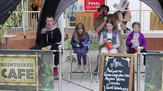 Callum at the BushTucker Cafe in Keighley.