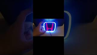 Double Color Light Up Honda Emblem Logo Lights