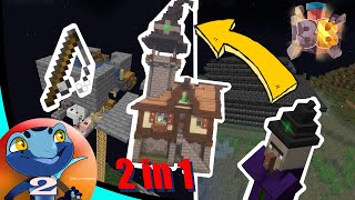 Fish powered Witch Farm (2 in 1) | Block Breaking |Minecraft SMP S2 Ep 2