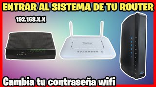 Ver IP de MÓDEM-ROUTER | Entrar a la configuración | Cambiar nombre y contraseña wifi