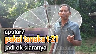 apstar 7cband pakai receiver tanaka t21 new samurai siaran ok banget