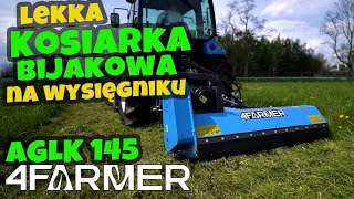 Kosiarka bijakowa na wysięgniku 4FARMER AGLK 145 + LS Tractor MT3.60  :: Traktor.com.pl