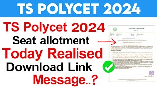 ts polycet seat allotment 2024 | ts polycet seat allotment 2024 time | ts polycet 2024