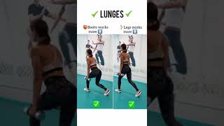 How to do Lunges Right ✅🔥🏋️ #fitness #workout #weightloss