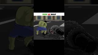 HULK VS WOLF || ANIMATION  VIDEO || ANIMATION EXPLAINER || #shorts