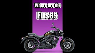 Kawasaki Vulcan 650 S - Where are the fuses? #Shorts