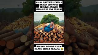 Nanem Singkong Tumbuh Jagung 😂 #shorts #petani #negeridongeng