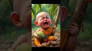 Sad monk so cute boy 😩🐜 #shorts #CuteAcademy #viral #cute #trending #funny #shortfeed #sad #boy