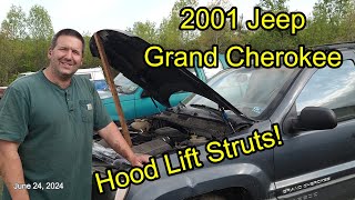 How to Replace Hood Lift Struts 2001 Jeep Grand Cherokee